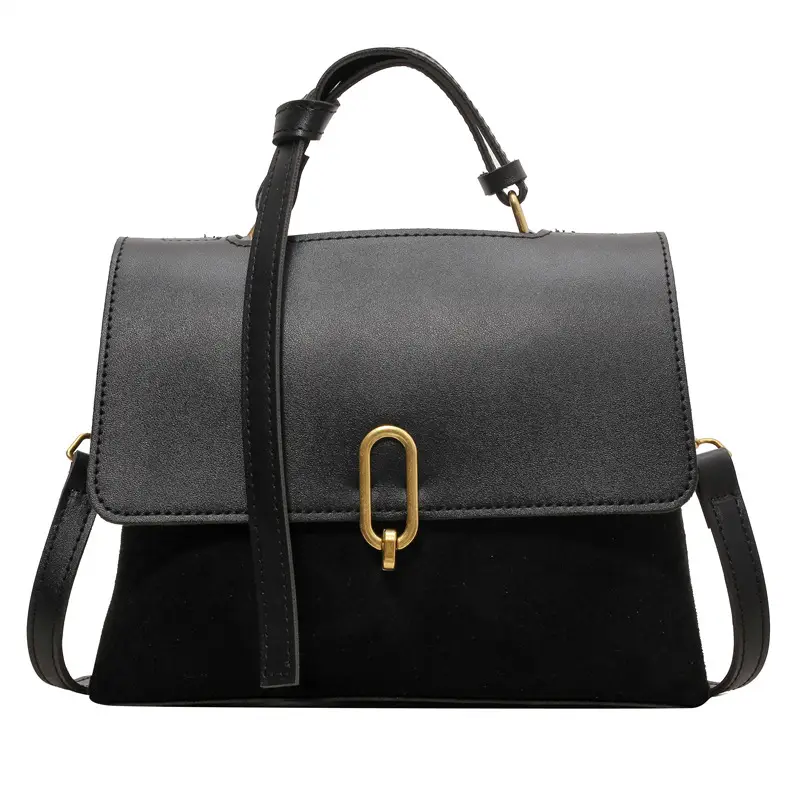Black Retro Classic Shoulder Bag for Women - Image 9