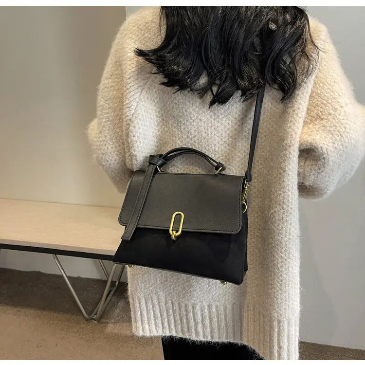 Black Retro Classic Shoulder Bag for Women — feature 20