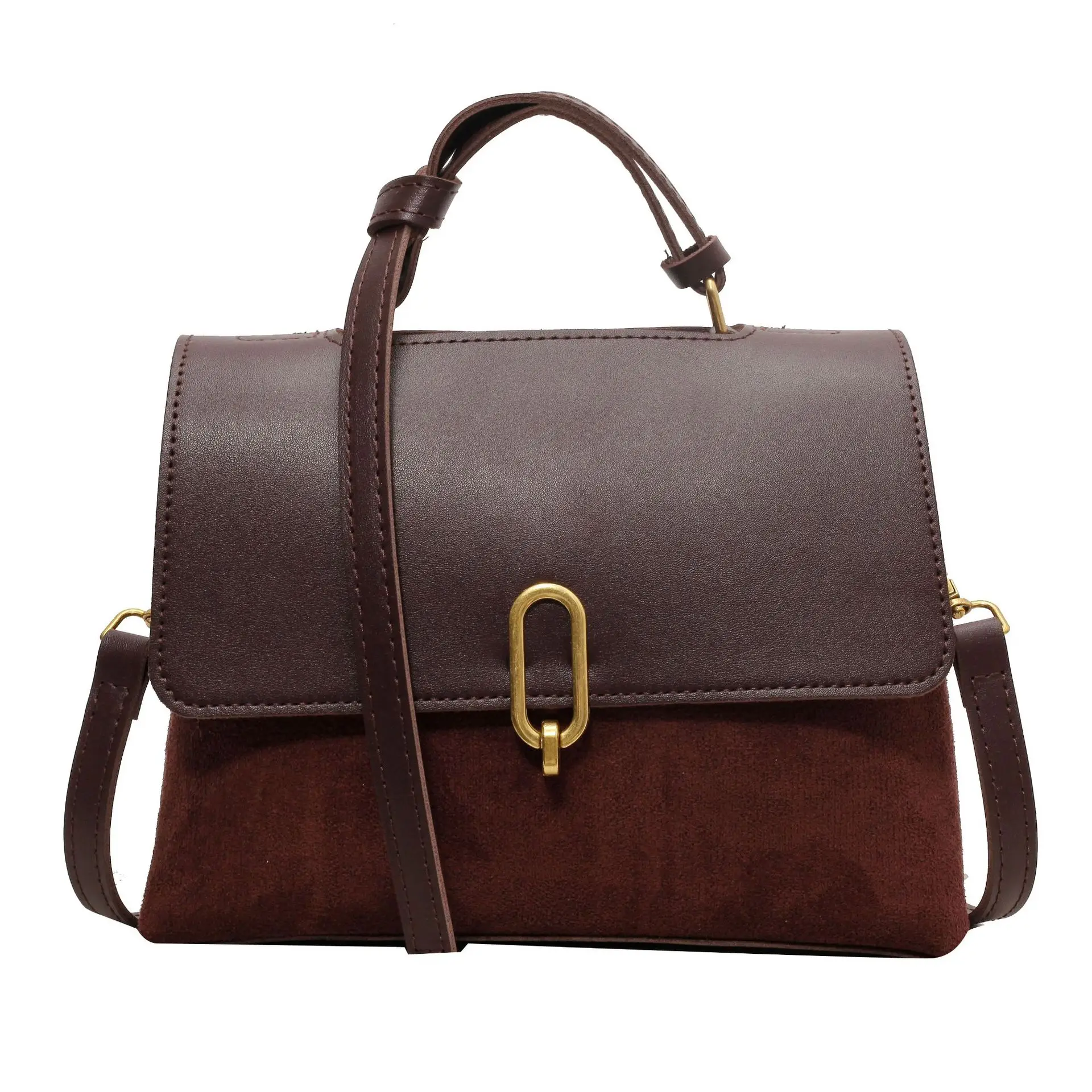 Black Retro Classic Shoulder Bag for Women - Image 3