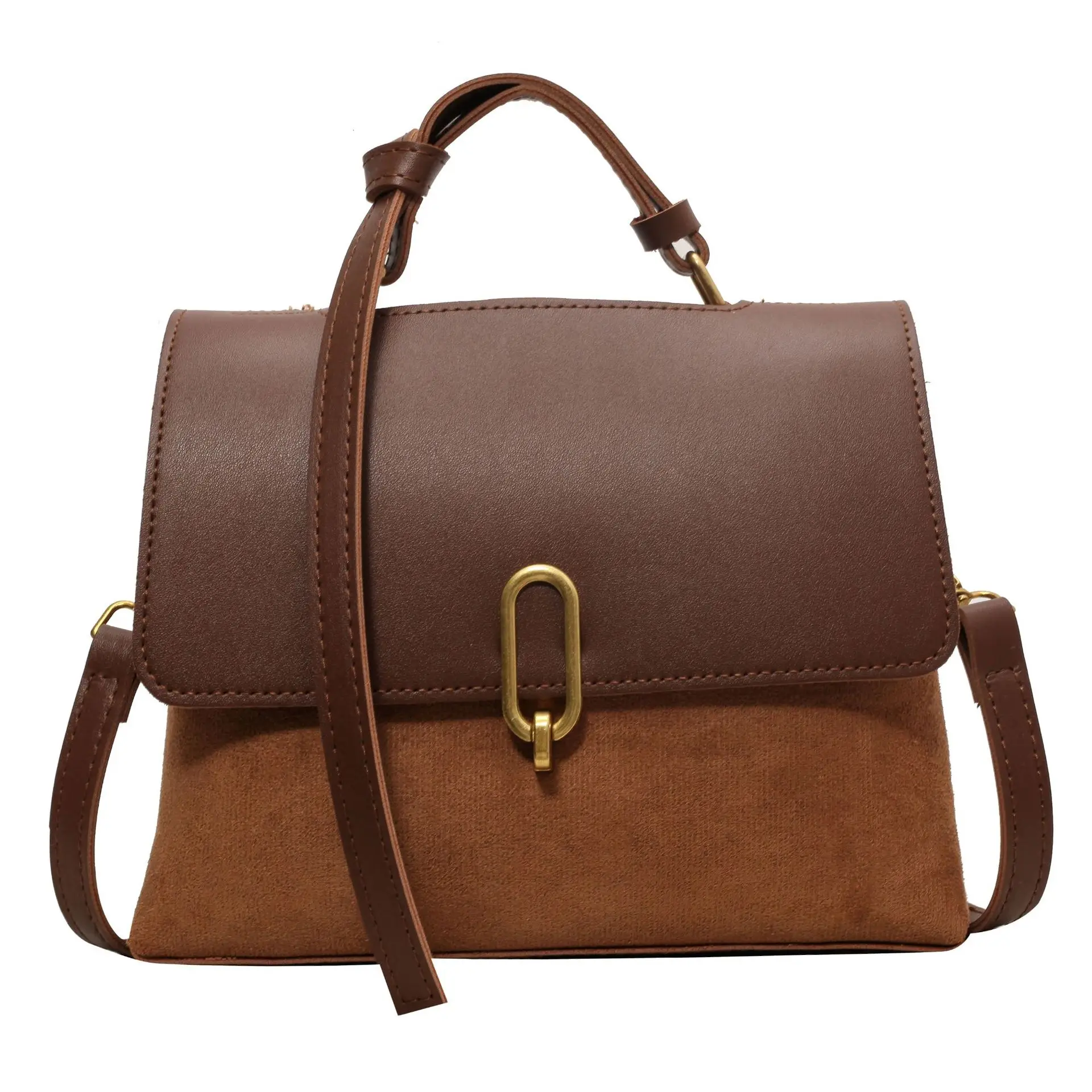 Black Retro Classic Shoulder Bag for Women - Image 4