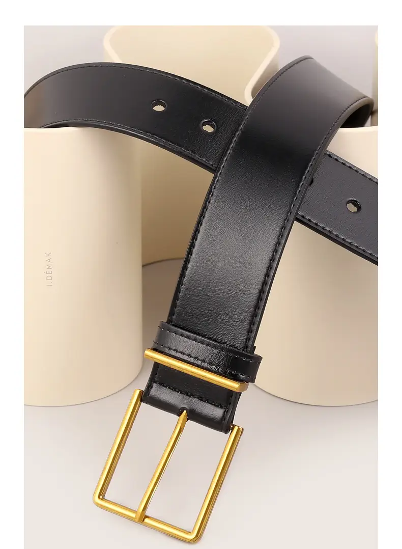 Black Square Buckle Belt for Women Wholesale — feature 35