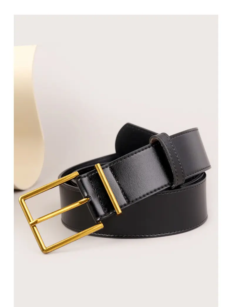 Black Square Buckle Belt for Women Wholesale — feature 38