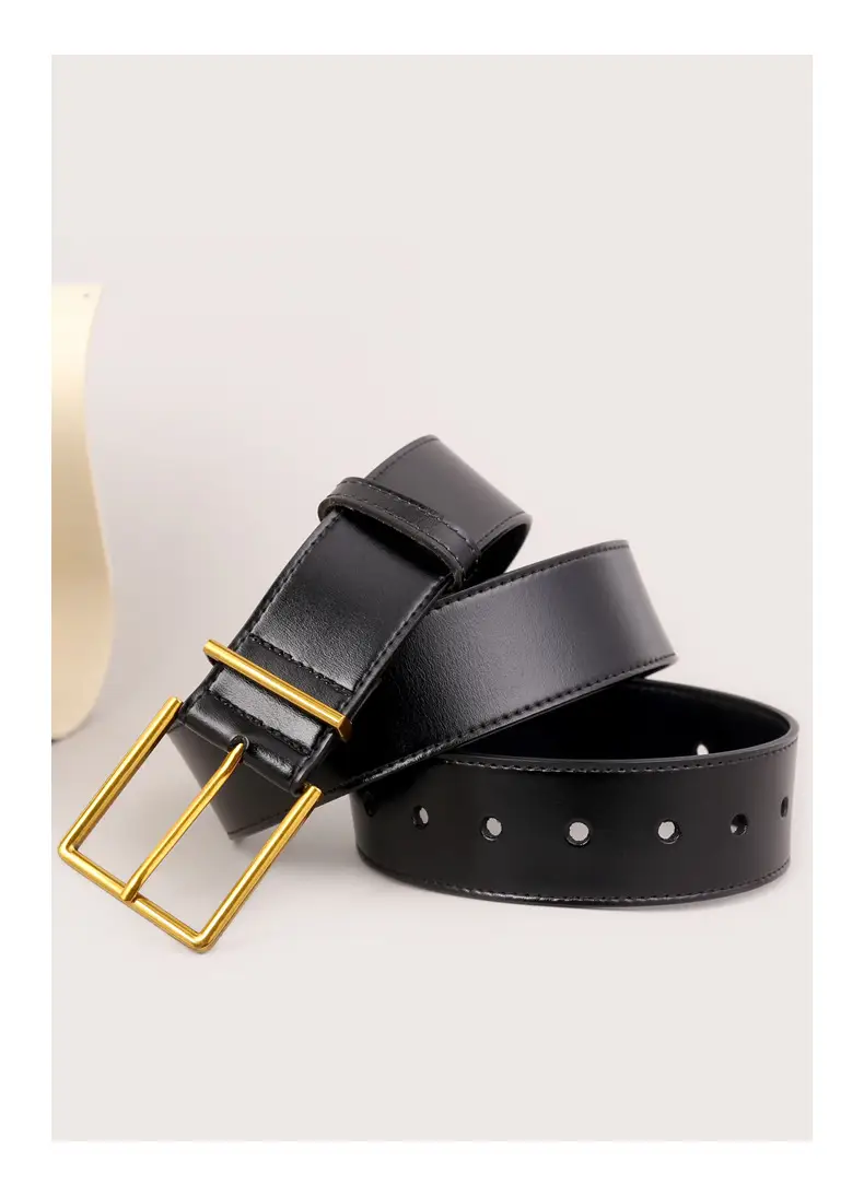 Black Square Buckle Belt for Women Wholesale — feature 39