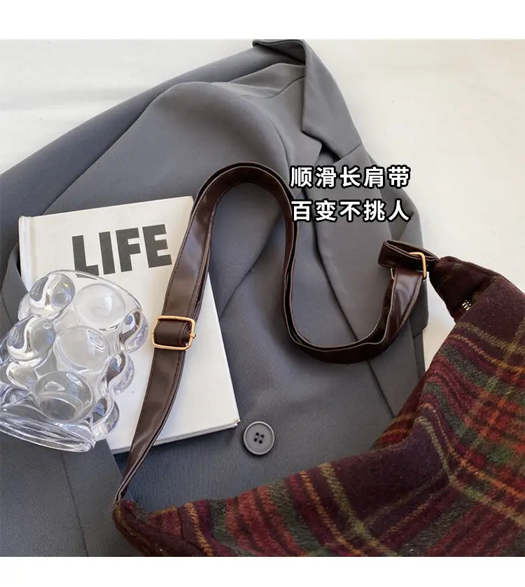 Women Plaid Shoulder Bag Winter Commute 2023 — feature 2