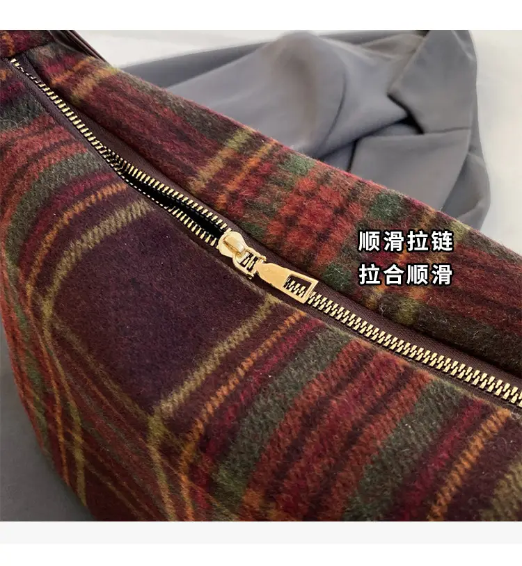 Women Plaid Shoulder Bag Winter Commute 2023 — feature 3