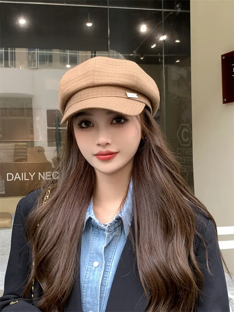 Women's Korean Style Octagonal Duck Tupper Hat — feature 4