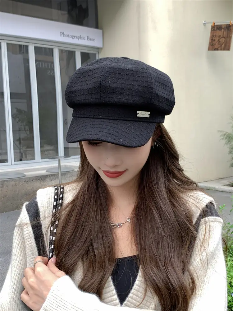 Women's Korean Style Octagonal Duck Tupper Hat — feature 6