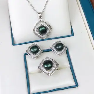 18K Gold-Filled Pearl Set Three-Piece 8-9mm - Image 14