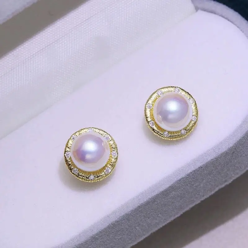 Freshwater Pearl French Retro Seiko Earrings S925 Silver — feature 3