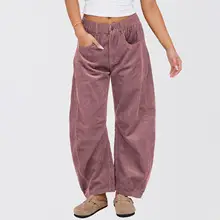 Women Wide Leg Pants Elastic Belt Summer Casual — feature 14