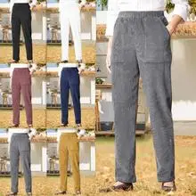 Women Wide Leg Pants Elastic Belt Summer Casual — feature 15