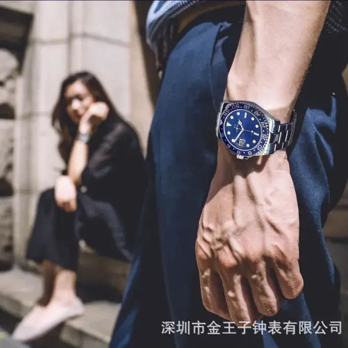 IIK Golden Steel Belt Waterproof Ghost Watch for Men - Image 26