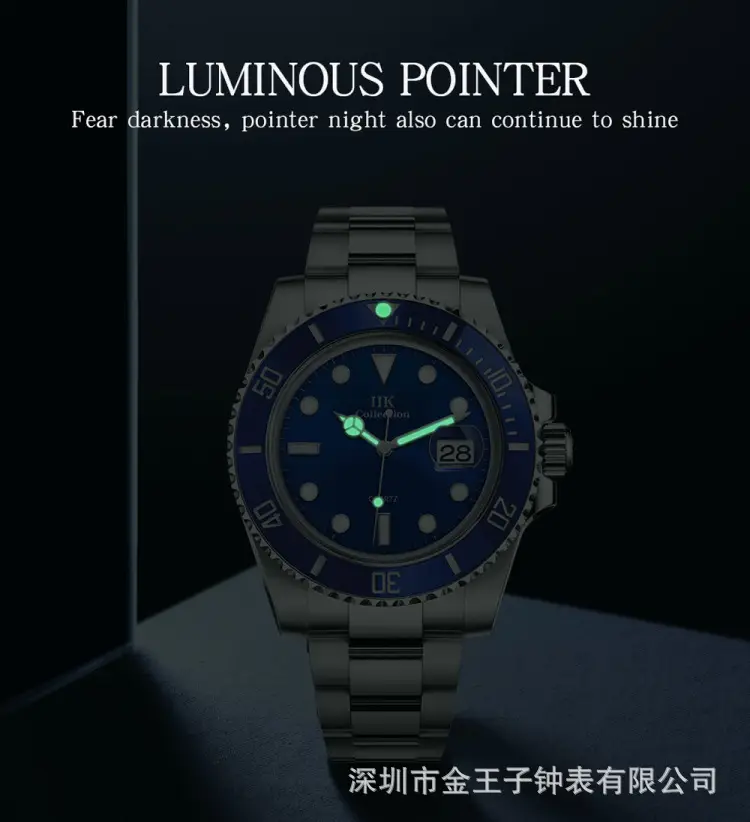 IIK Golden Steel Belt Waterproof Ghost Watch for Men — feature 8