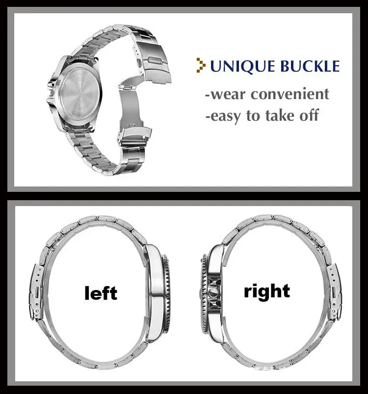 IIK Golden Steel Belt Waterproof Ghost Watch for Men — feature 9