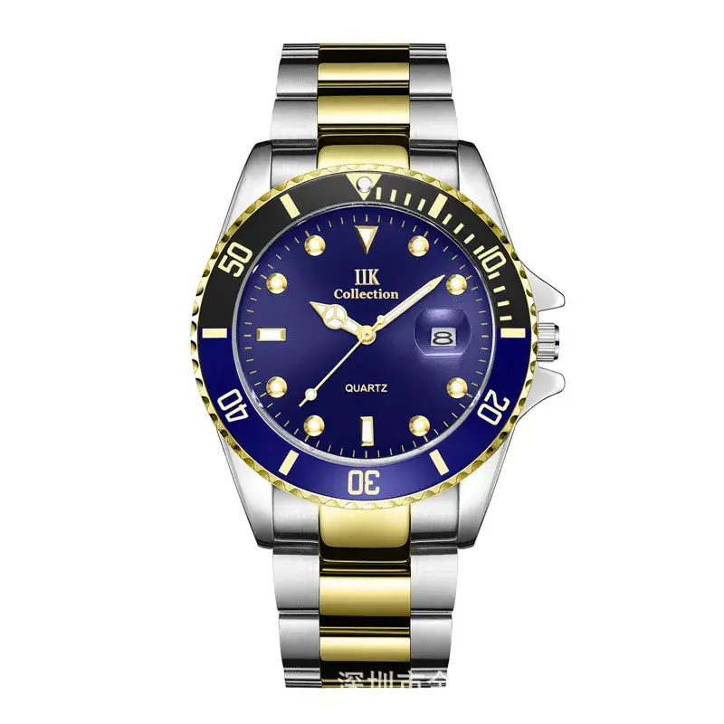 IIK Golden Steel Belt Waterproof Ghost Watch for Men - Image 10