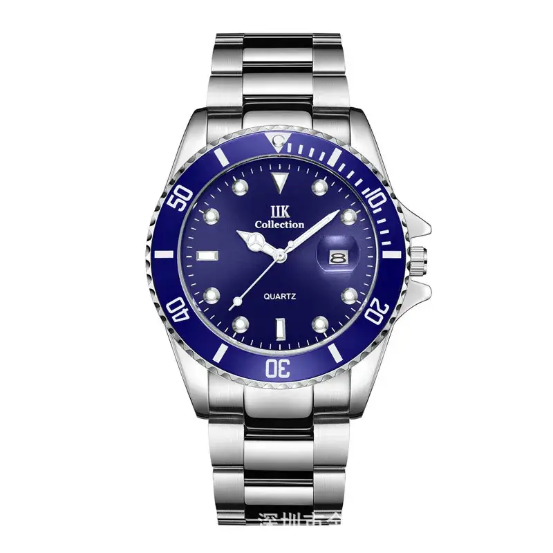IIK Golden Steel Belt Waterproof Ghost Watch for Men - Image 2