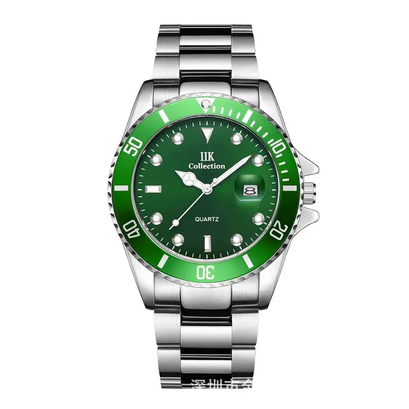 IIK Golden Steel Belt Waterproof Ghost Watch for Men - Image 3