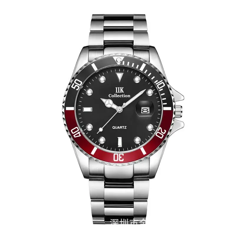 IIK Golden Steel Belt Waterproof Ghost Watch for Men - Image 4