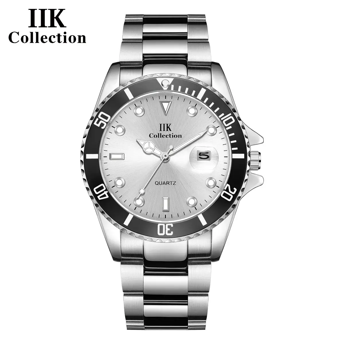 IIK Golden Steel Belt Waterproof Ghost Watch for Men - Image 5