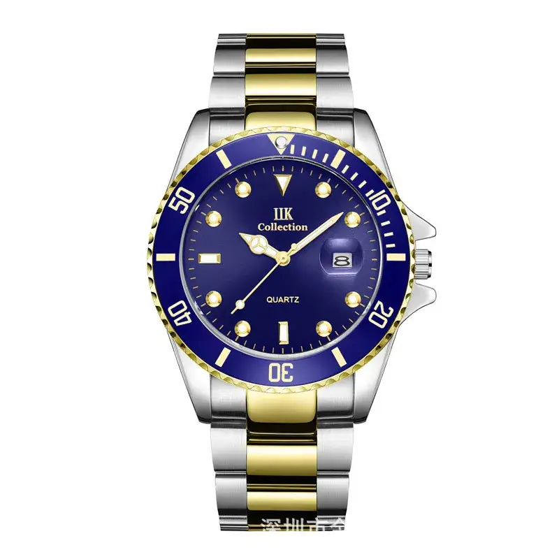 IIK Golden Steel Belt Waterproof Ghost Watch for Men - Image 7