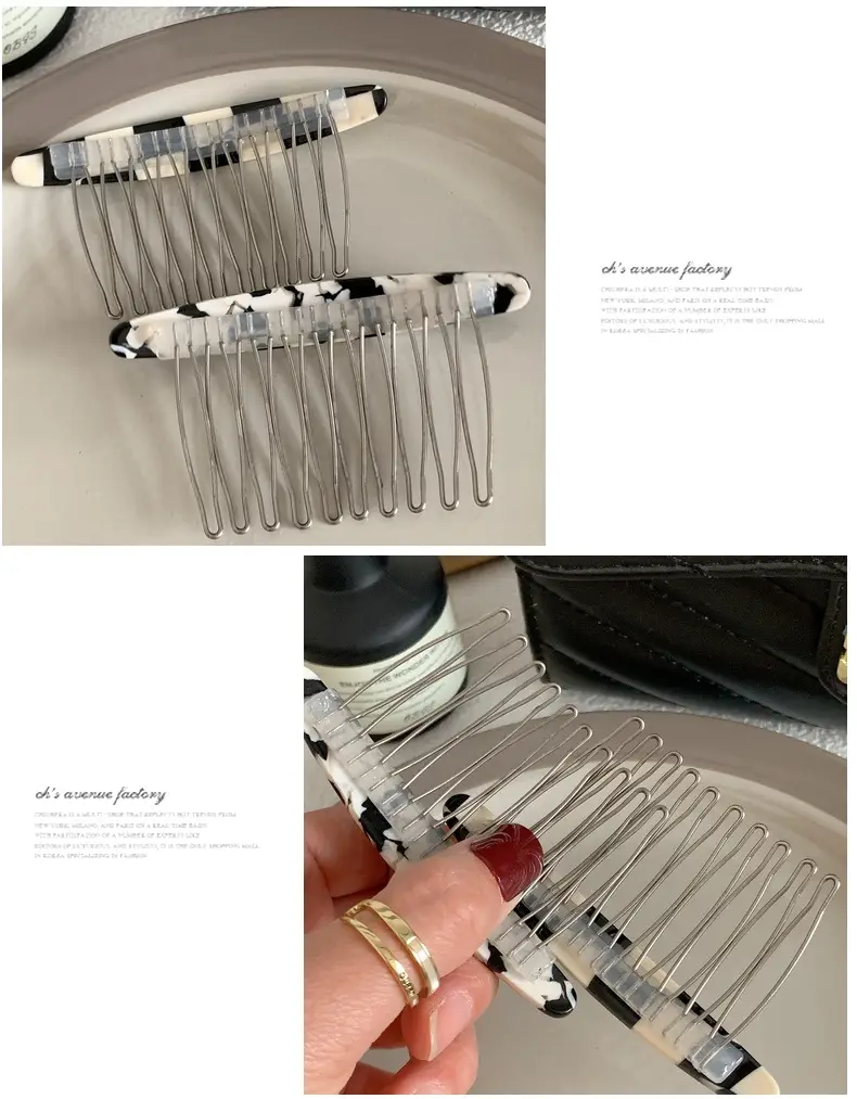 South Korea New Elegant Plaid Bangs Hairpin — feature 10