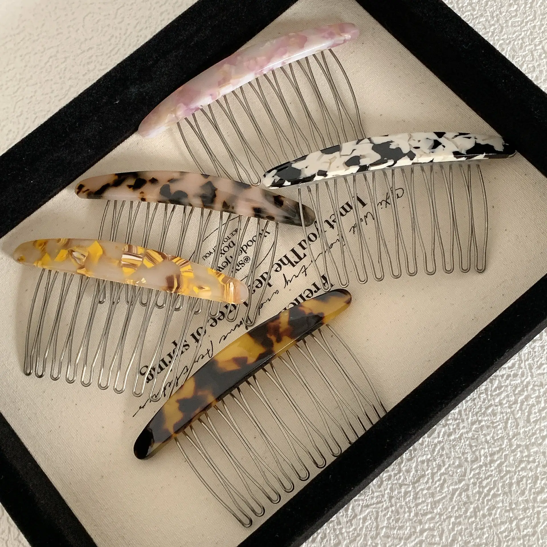 South Korea New Elegant Plaid Bangs Hairpin — feature 12