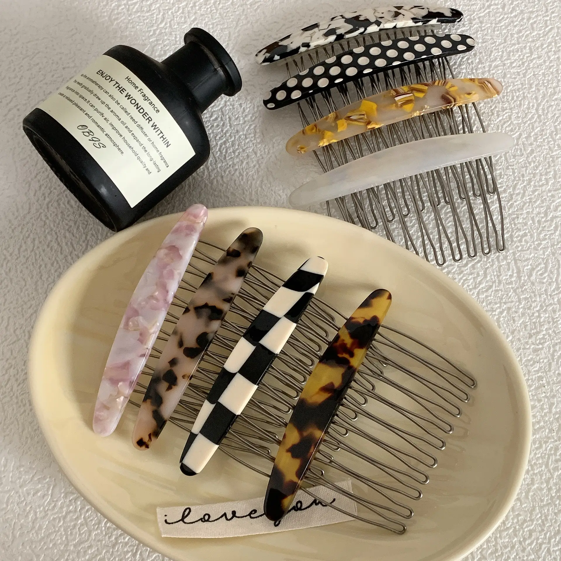 South Korea New Elegant Plaid Bangs Hairpin — feature 13