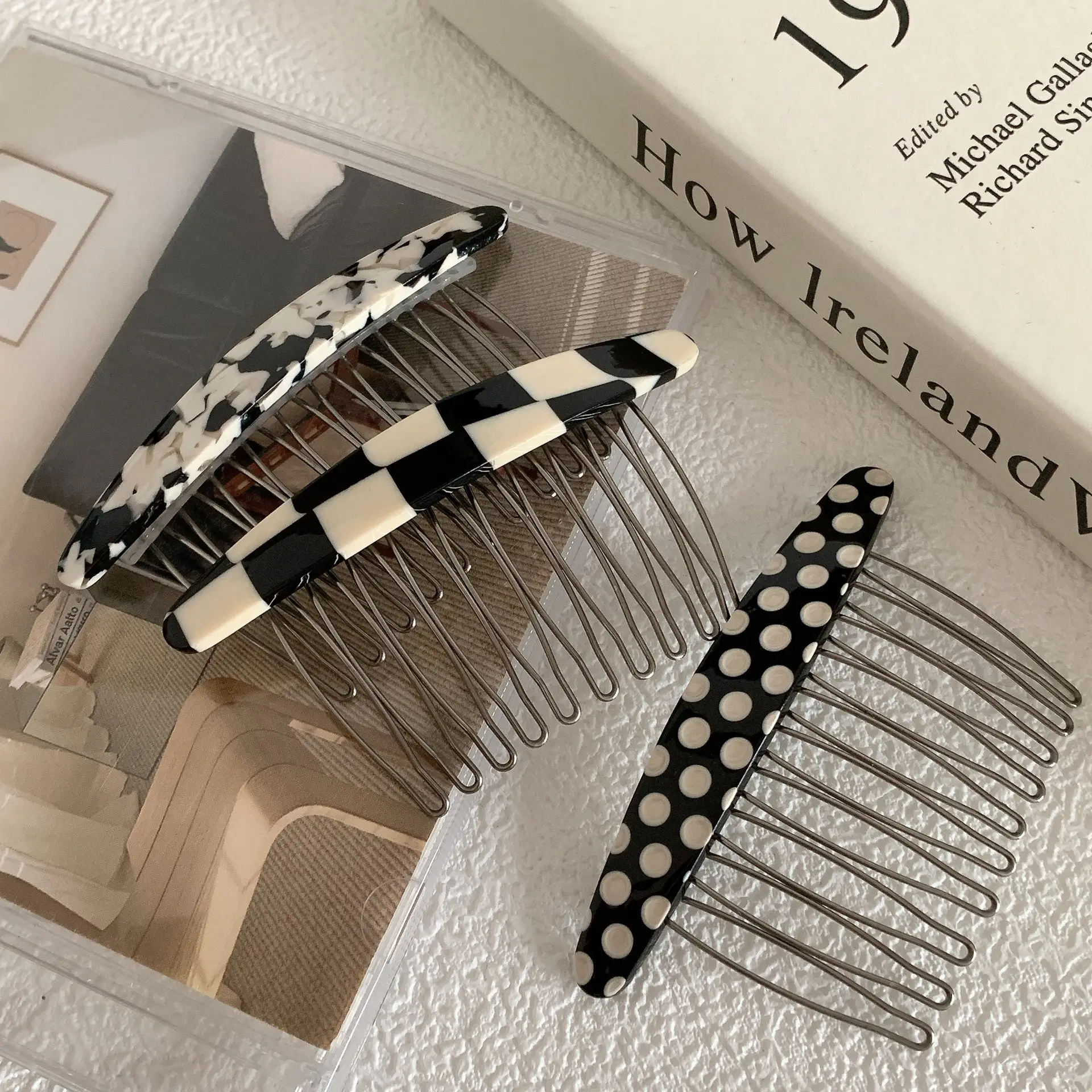 South Korea New Elegant Plaid Bangs Hairpin — feature 14