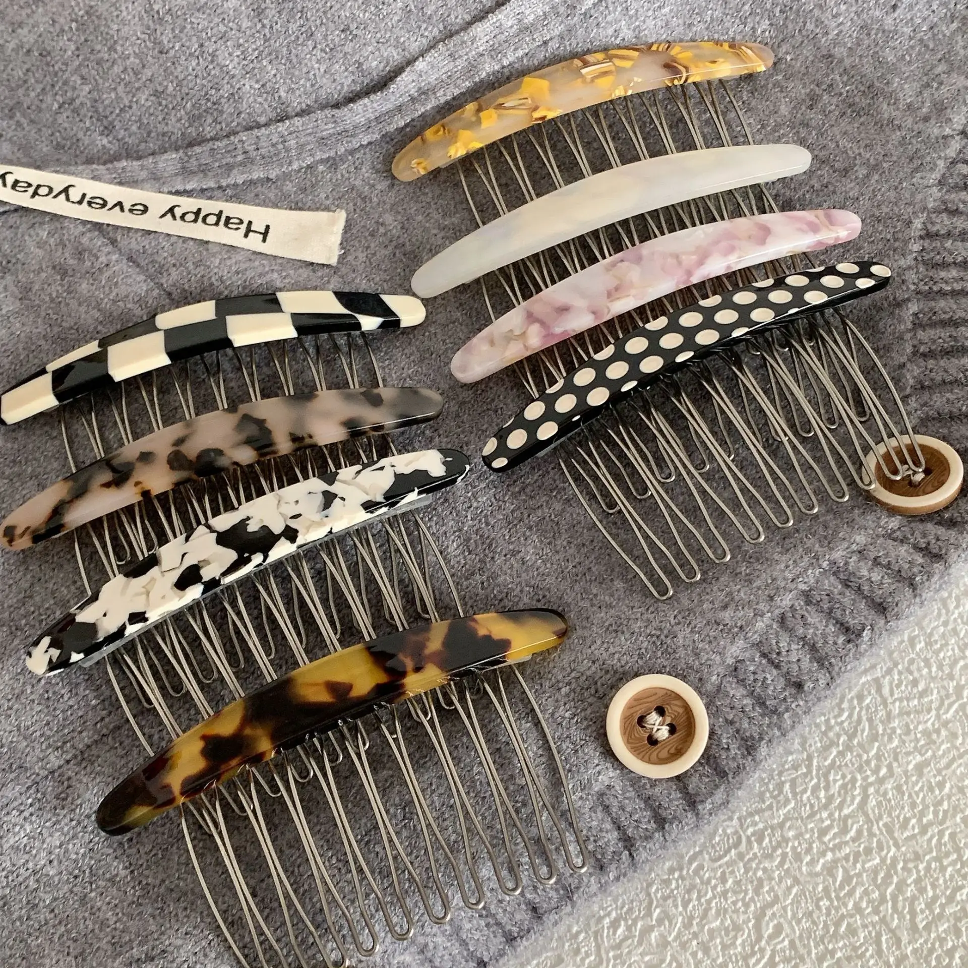 South Korea New Elegant Plaid Bangs Hairpin — feature 16