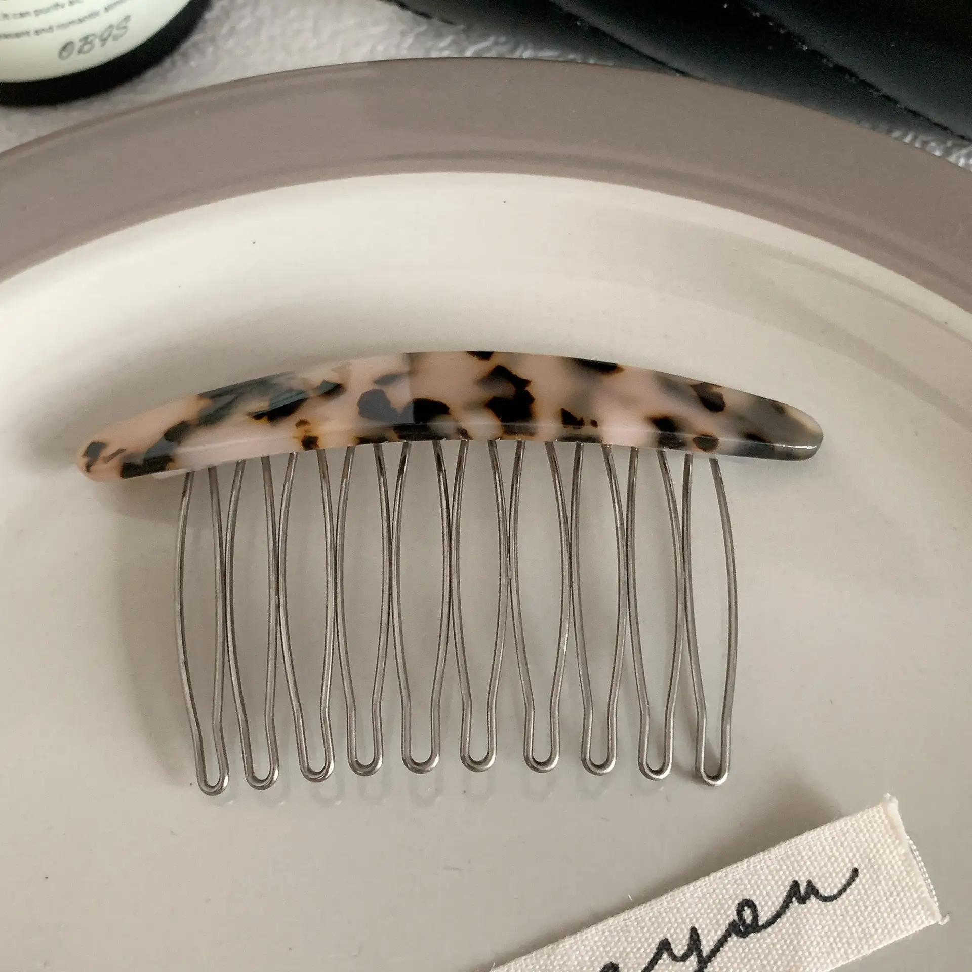 South Korea New Elegant Plaid Bangs Hairpin - Image 3