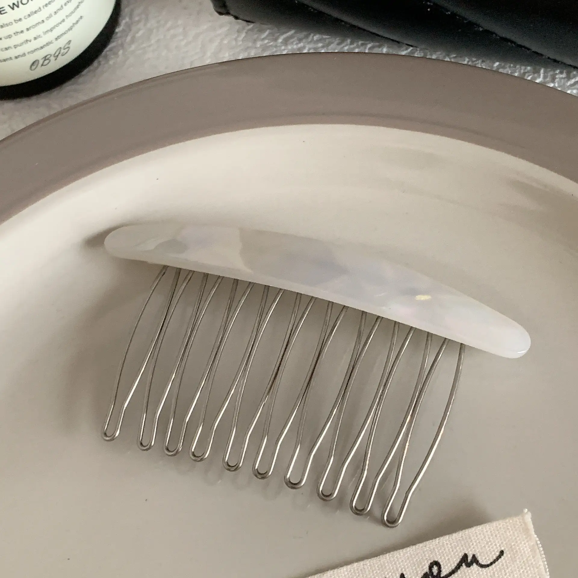 South Korea New Elegant Plaid Bangs Hairpin - Image 6