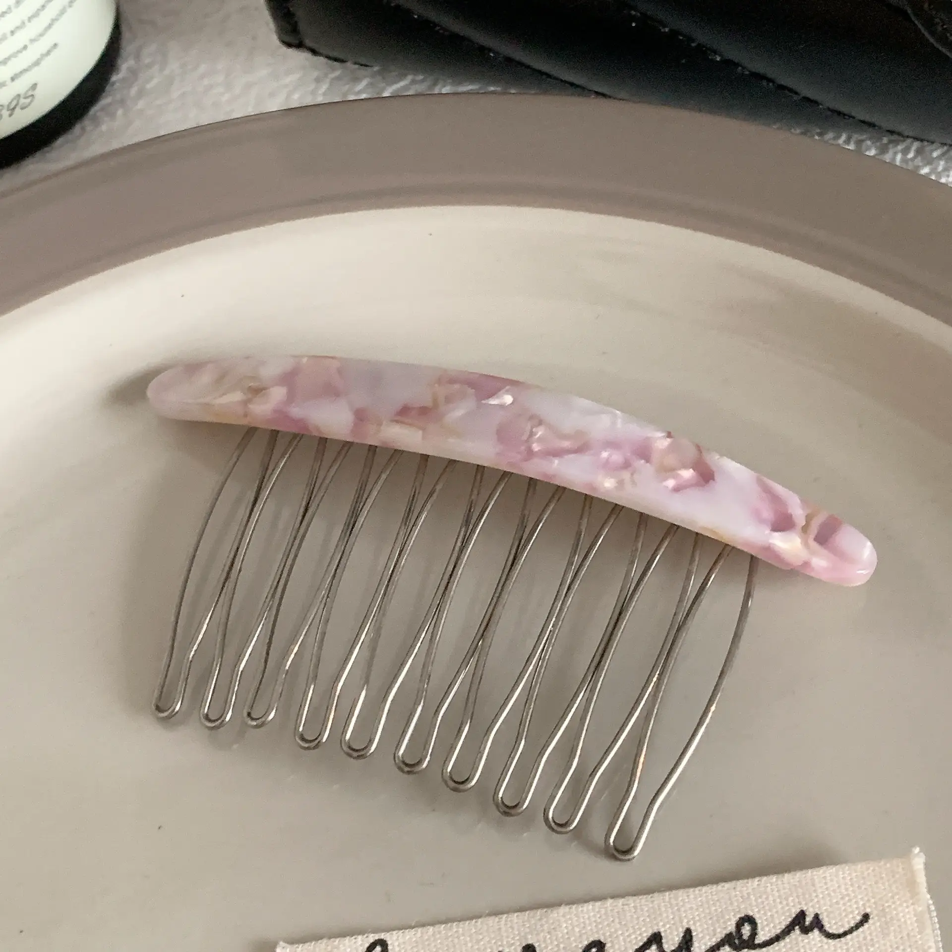 South Korea New Elegant Plaid Bangs Hairpin - Image 7