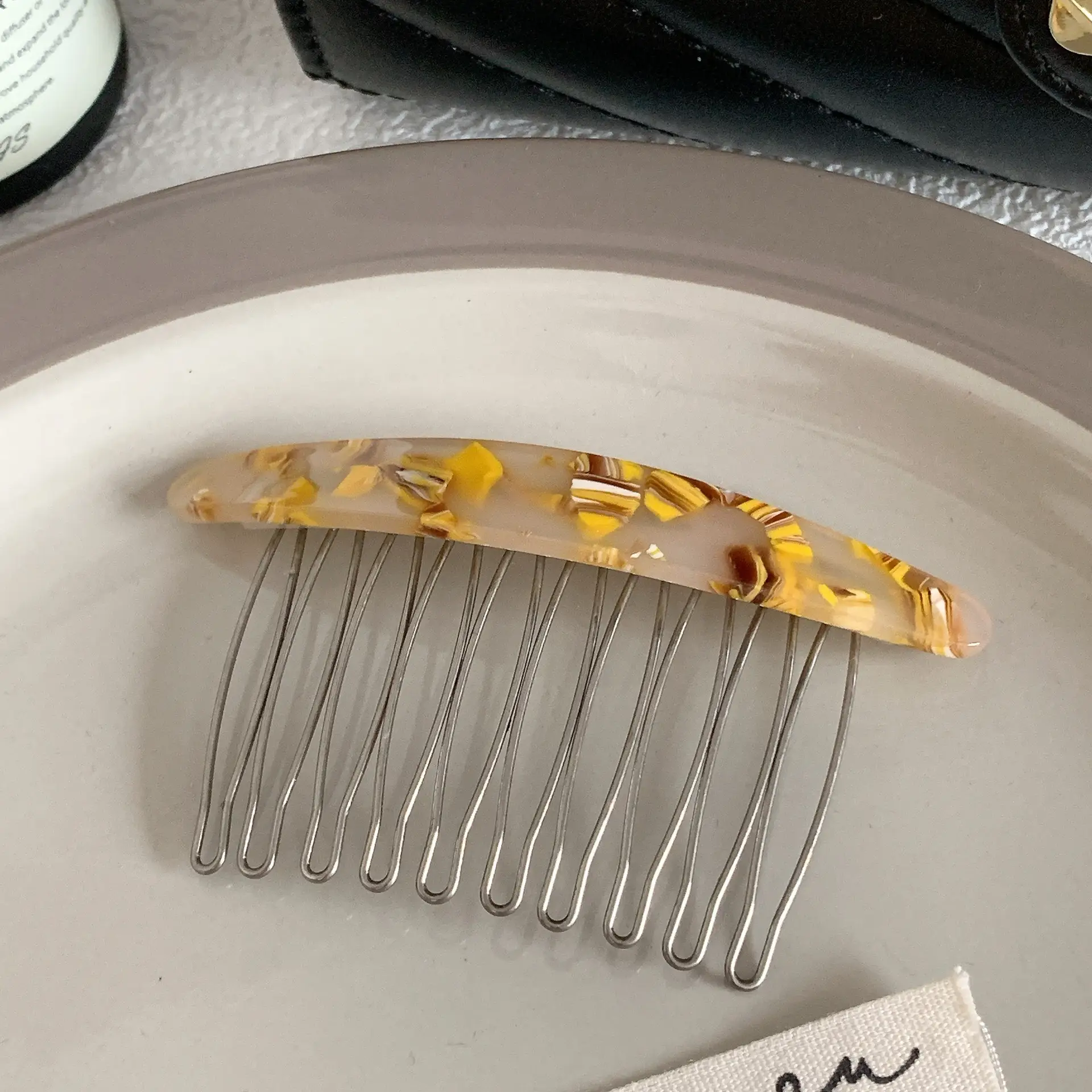 South Korea New Elegant Plaid Bangs Hairpin - Image 8