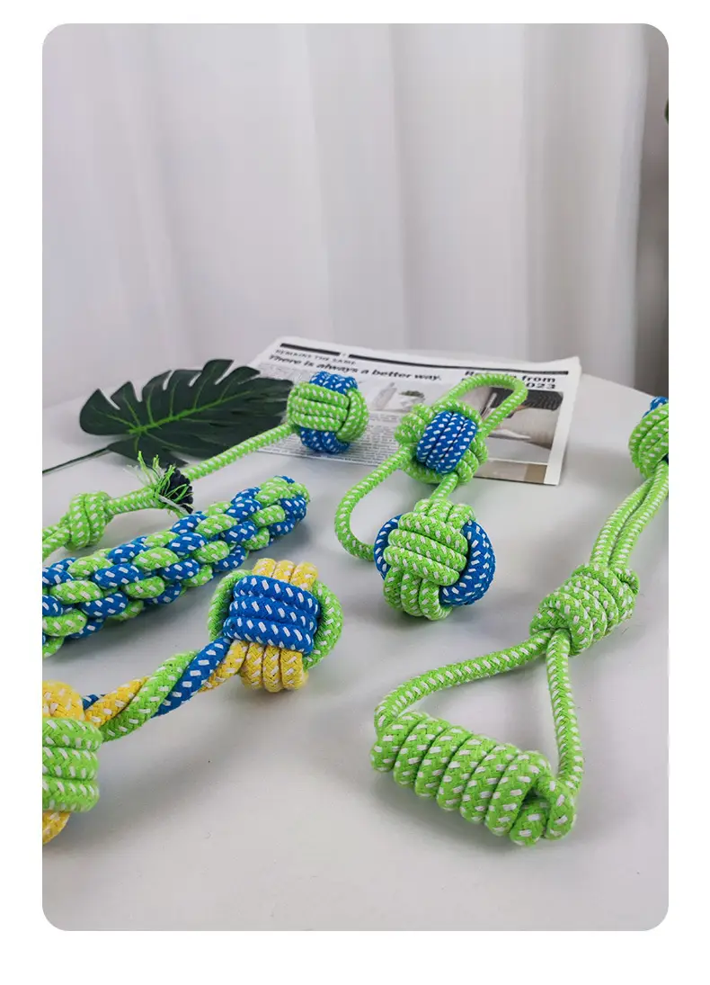 Dog Chew Toys for Puppies, Teddy Teething Sticks, Small Dog Golden Retriever Dental Cleaning Rope Toys, Training Set for Small and Medium-Sized Dogs — feature 10