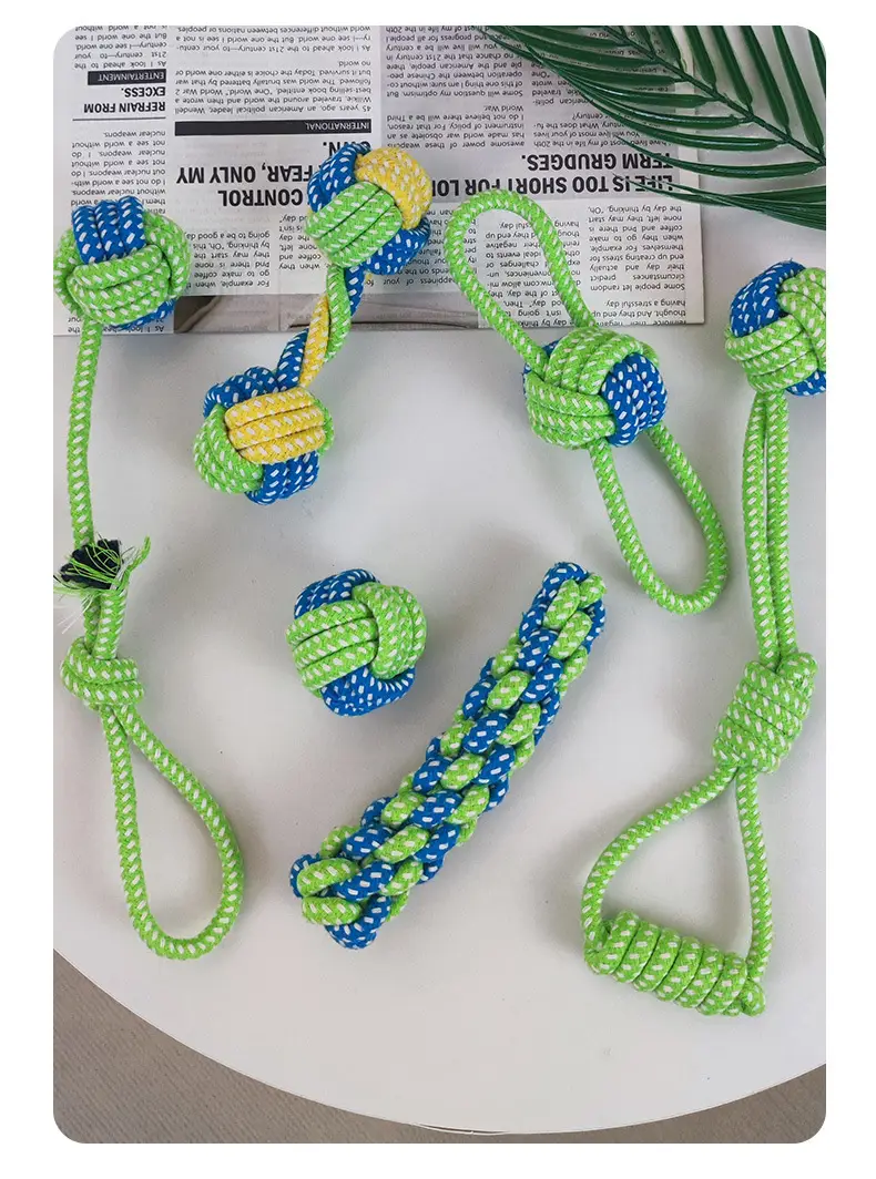 Dog Chew Toys for Puppies, Teddy Teething Sticks, Small Dog Golden Retriever Dental Cleaning Rope Toys, Training Set for Small and Medium-Sized Dogs — feature 8