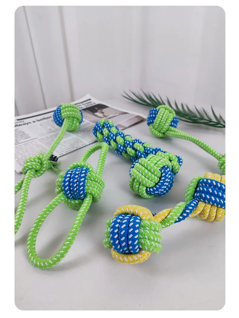 Dog Chew Toys for Puppies, Teddy Teething Sticks, Small Dog Golden Retriever Dental Cleaning Rope Toys, Training Set for Small and Medium-Sized Dogs — feature 9