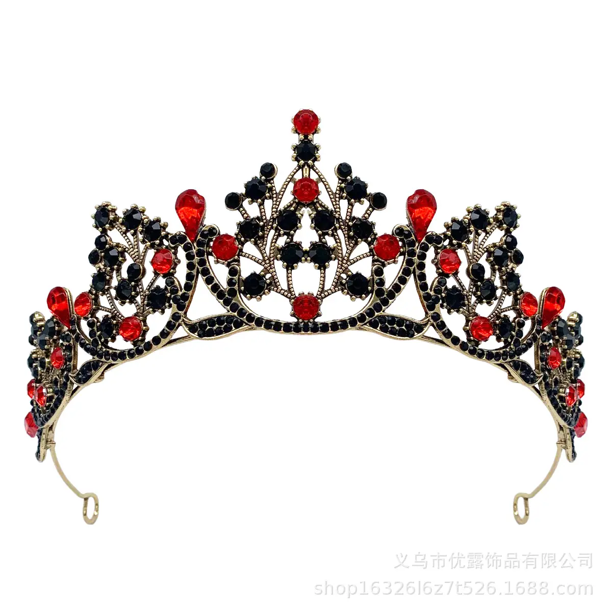 Cross-Country Bridal Crown with Drop Diamonds for Girls — feature 16