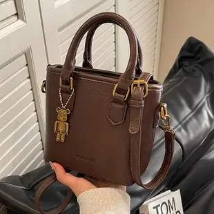 Women's Cream White Tote Bag with Owl Charm — feature 8