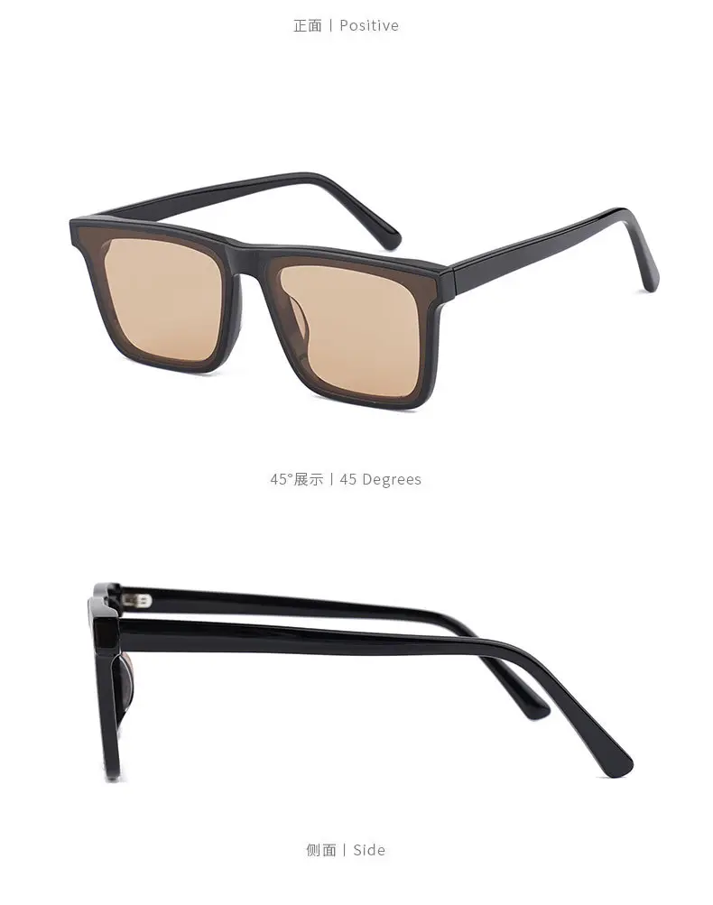 Pure Plate Large Frame Square Sunglasses Women 6006 High Definition Nylon Sunscreen Men β feature 10