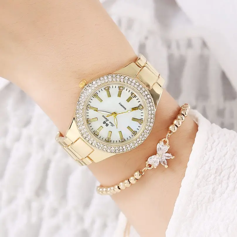 Gold Diamond Watch for Women with Butterfly Bracelet — feature 6