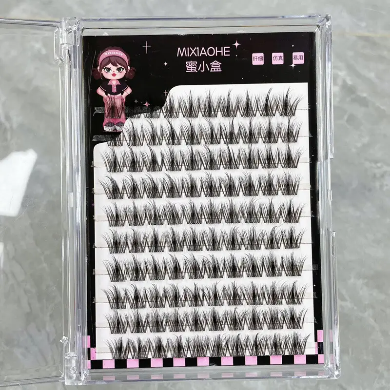 Honey Small Box Plush Mink False Eyelashes 10 Rows - Image 5