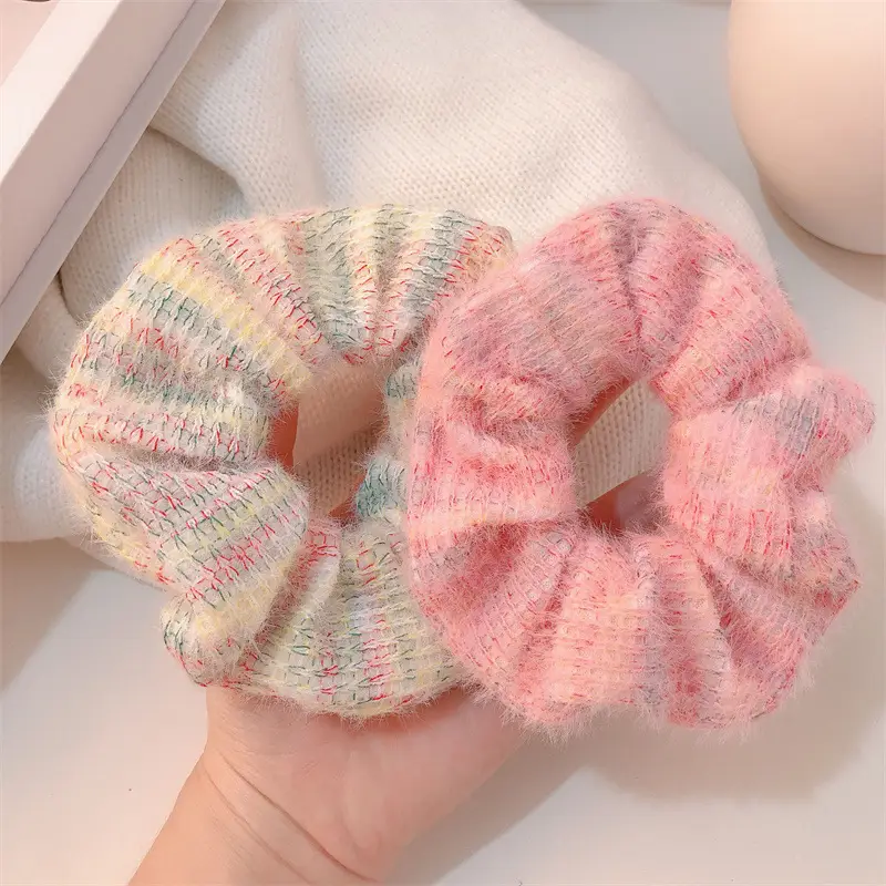Autumn Winter Wool Knitted Hair Rope for Girls — feature 6