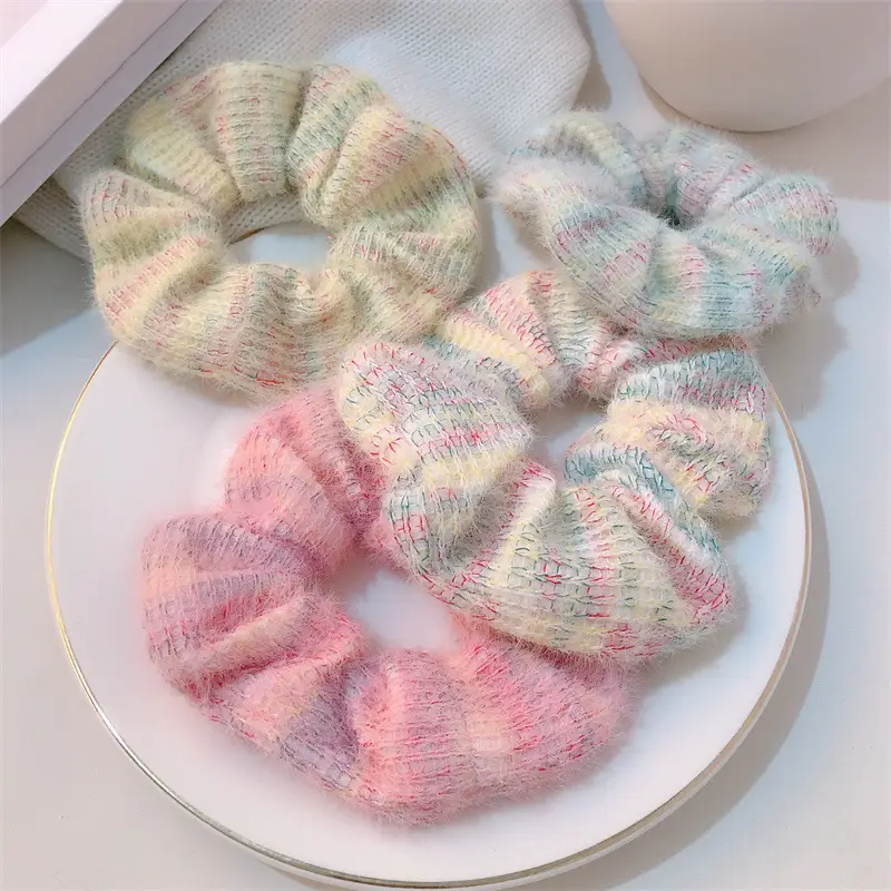 Autumn Winter Wool Knitted Hair Rope for Girls — feature 7