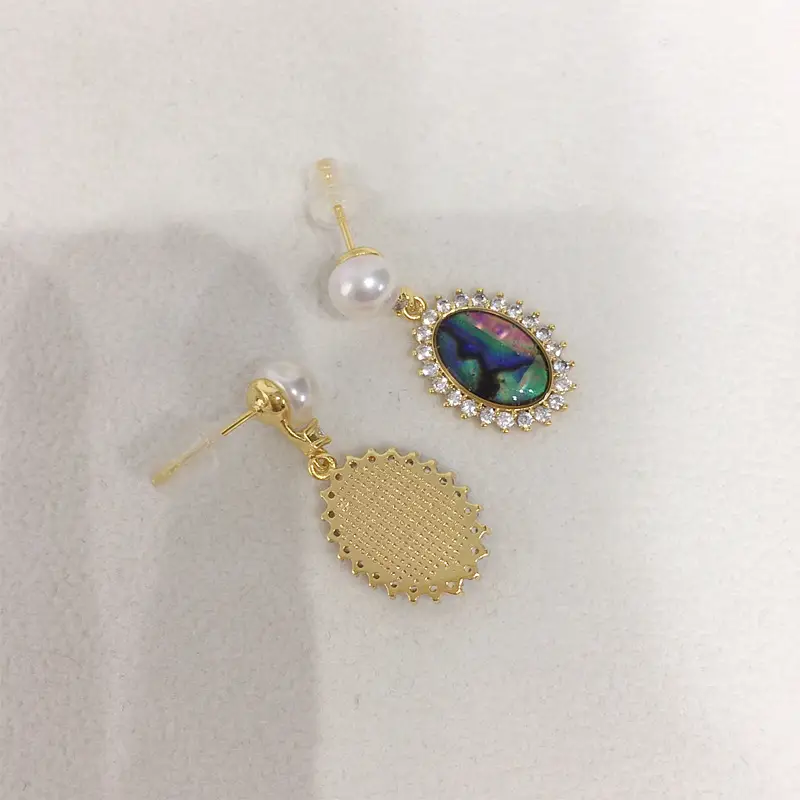 5Pc Pearl Earrings for Women Retro Gold Design — feature 10
