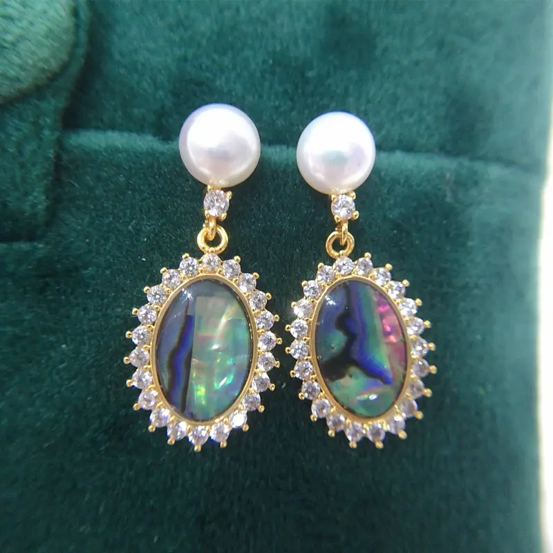 5Pc Pearl Earrings for Women Retro Gold Design — feature 4