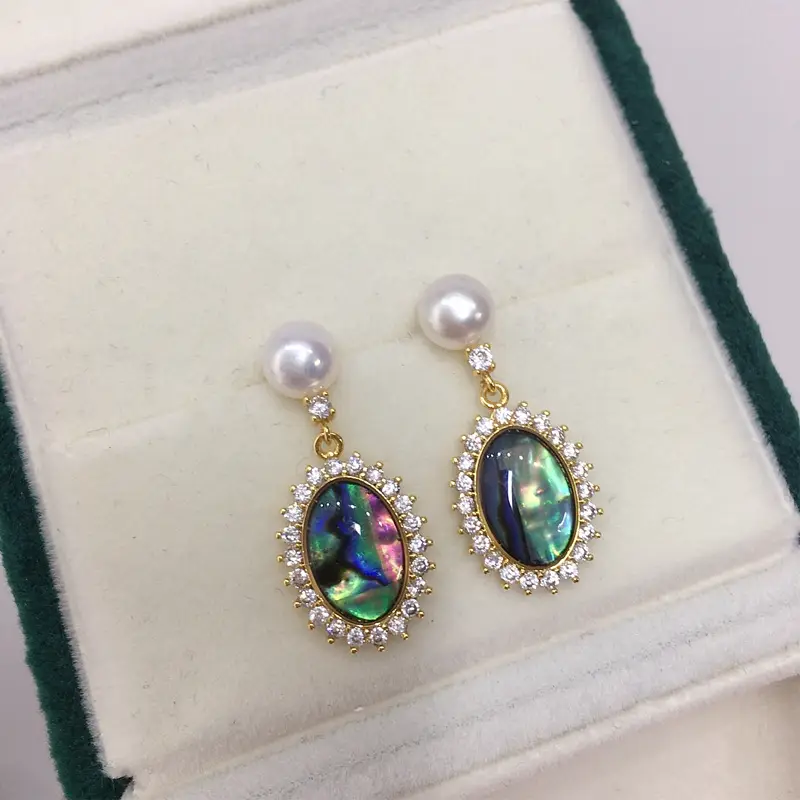 5Pc Pearl Earrings for Women Retro Gold Design — feature 7
