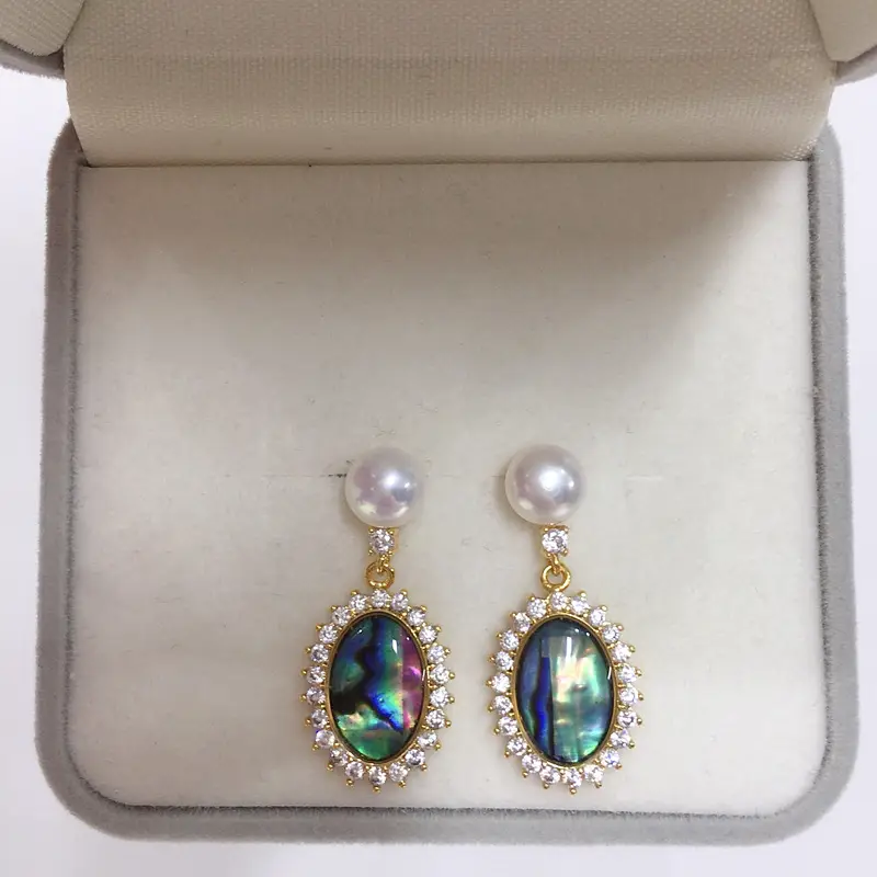 5Pc Pearl Earrings for Women Retro Gold Design — feature 8
