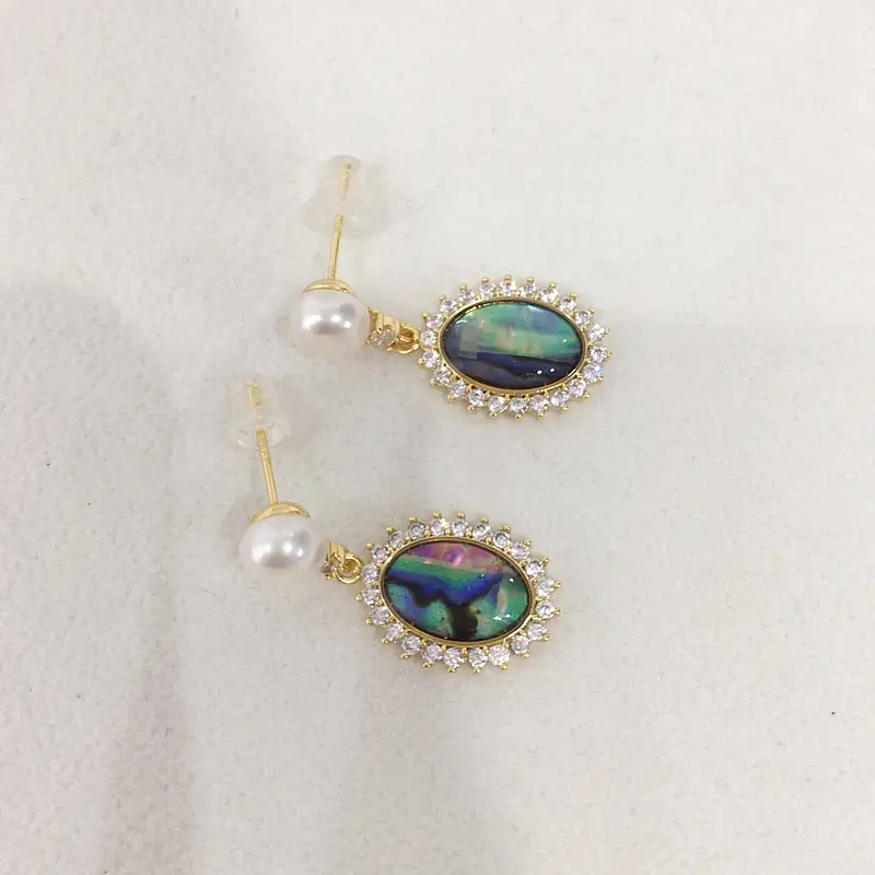 5Pc Pearl Earrings for Women Retro Gold Design — feature 9