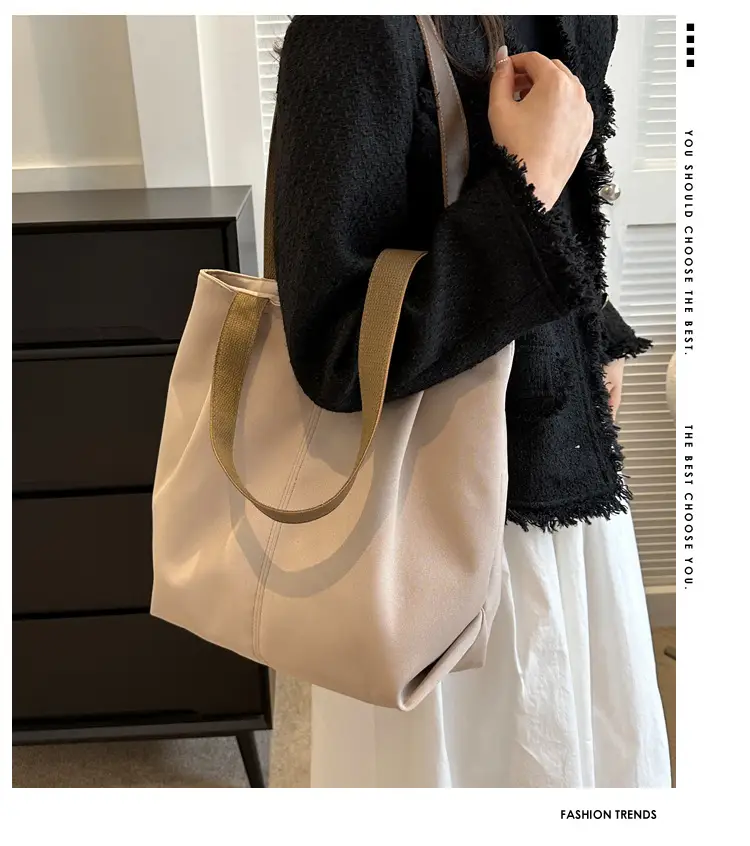 Women's Casual Canvas Shoulder Bag Large Capacity — feature 1