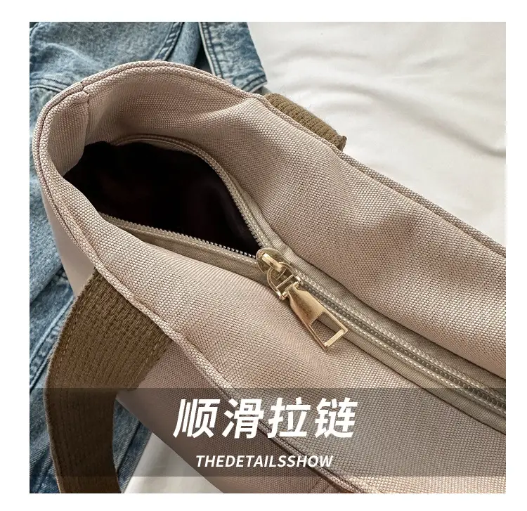 Women's Casual Canvas Shoulder Bag Large Capacity — feature 6